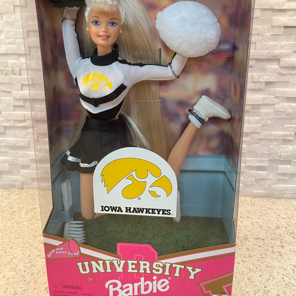 Barbie Iowa Hawkeye Cheerleader Doll with Accessories